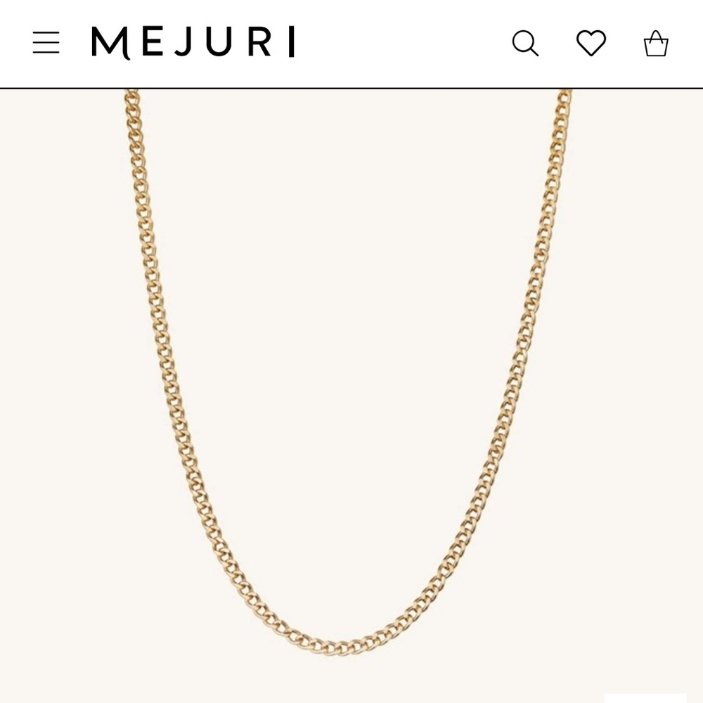 Mejuri Curb Chain Necklace